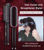 2-in-1 Hair Straightener & Curling Brush – Electric Heated Comb